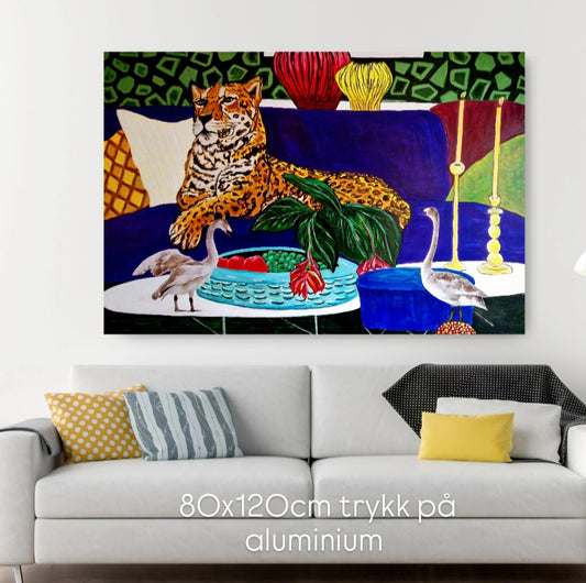 "Leo with friends" - Trykk på Aluminium