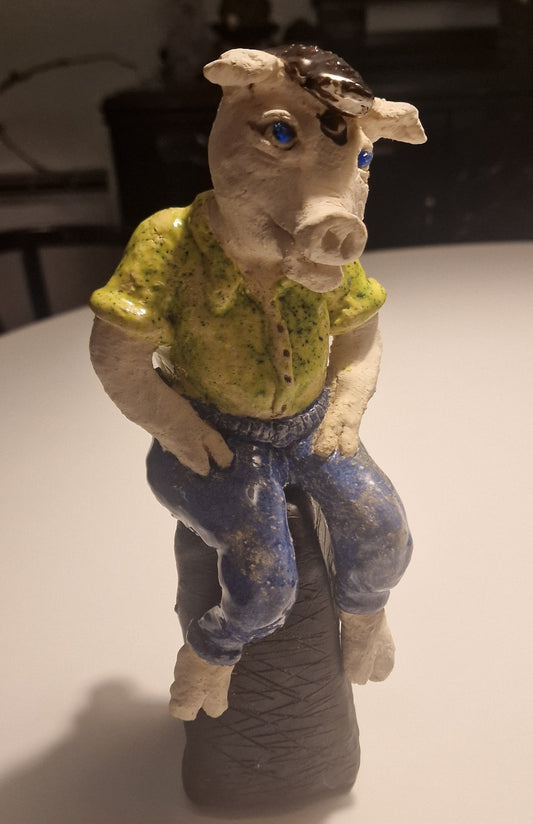 Sjarmør grisen - Keramikk