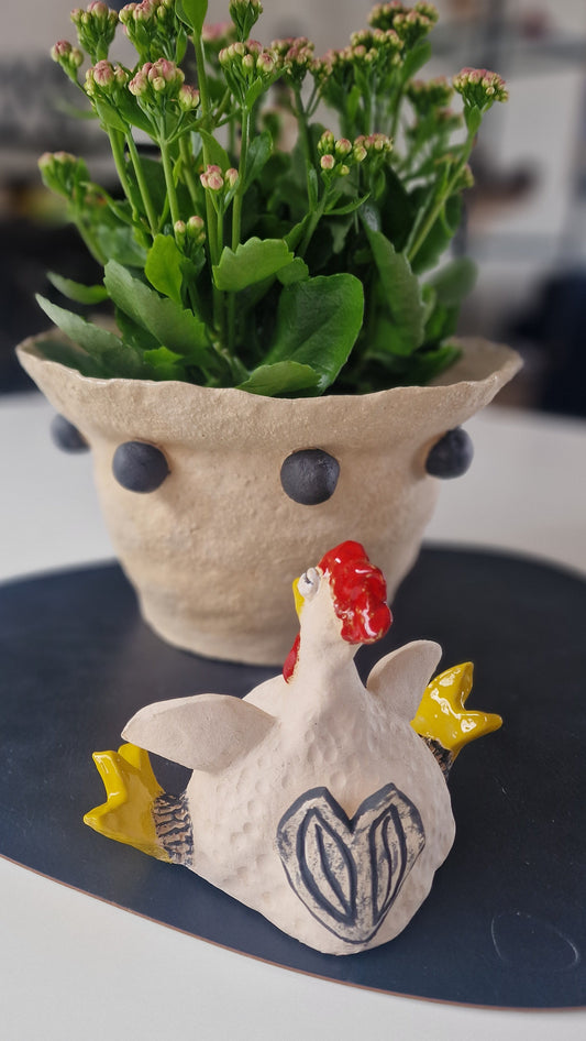 Høne - Keramikk (Gudrun Klukk) Solgt🐔