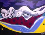 Pop akt 80x100cm Akryl