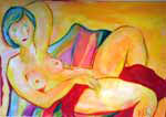 Relaxing nude  70x100 cm Akryl