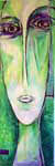 Green face