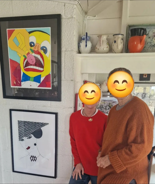 Femme Fatale m/rutehatt - Giclee trykk