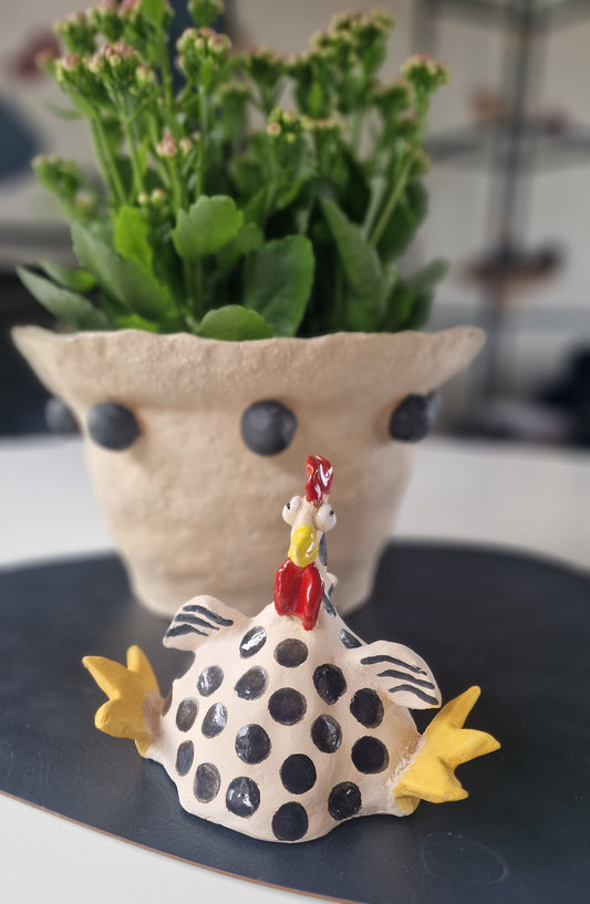 Høne - Keramikk (Berta Klukk) Solgt🐔